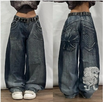 White Tiger Wide-Leg Denim