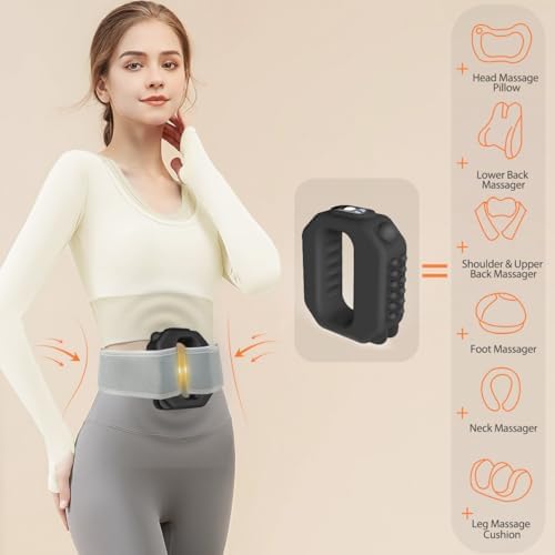 Loopwell Ring on lower back with visible deep-tissue massage nodes