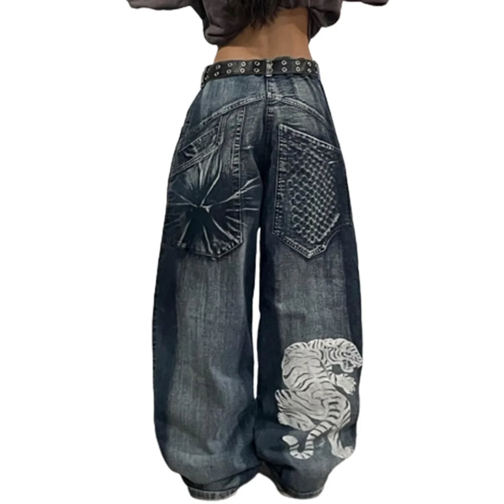 White Tiger Wide-Leg Denim