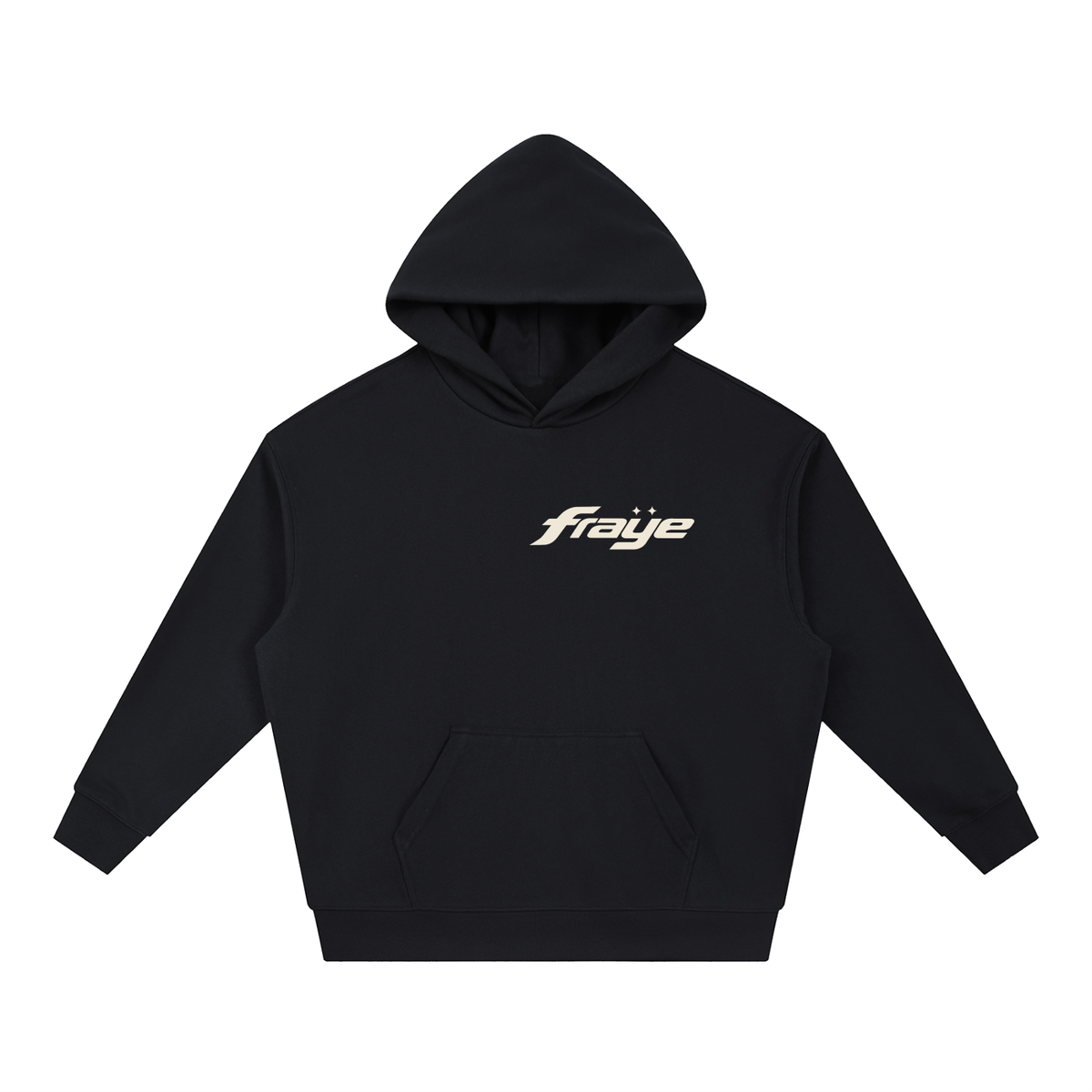 Boxy Heavyweight Hoodie, front: fraÿe chest hit