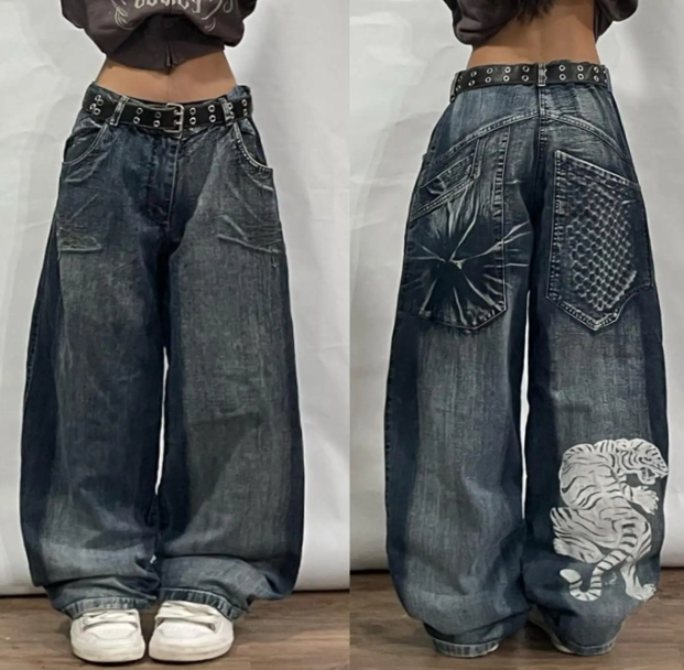 White Tiger Wide-Leg Denim